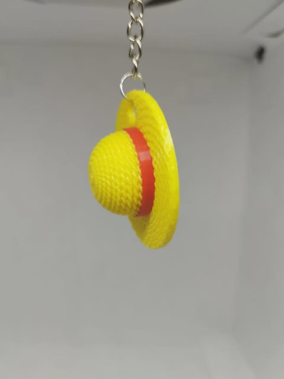 Straw Hat Keyring - Pirate Adventure Keychain | 3D Printed Anime Accessory