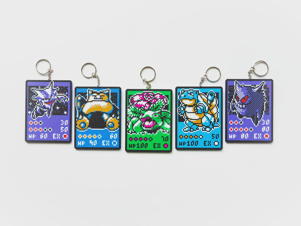 Pixel Monster Sprites Keyrings - Retro Creature TCG Keychain | Collectible Gamer Gift & Stocking Filler