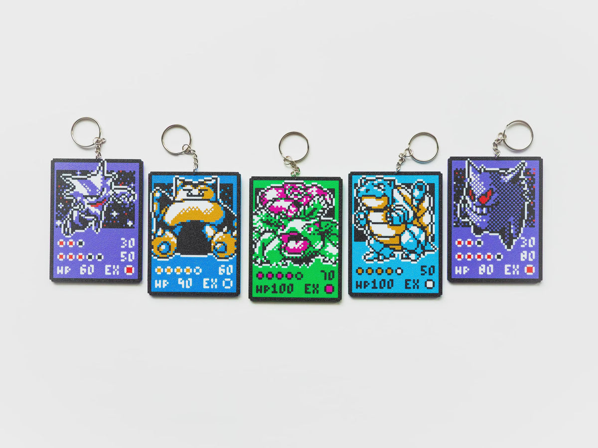 Pixel Monster Sprites Keyrings - Retro Creature TCG Keychain | Collectible Gamer Gift & Stocking Filler