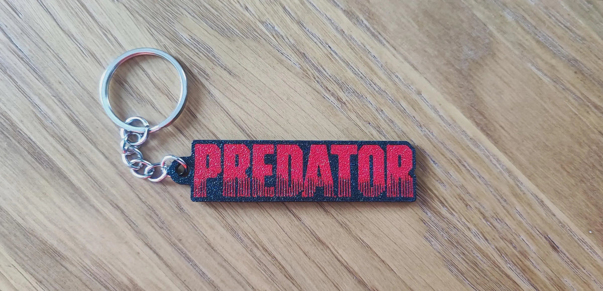 PREDATOR - 80s Film Inspired Alien Keyring | 80's Sci-fi Movie Keychain Gift & Stocking Filler
