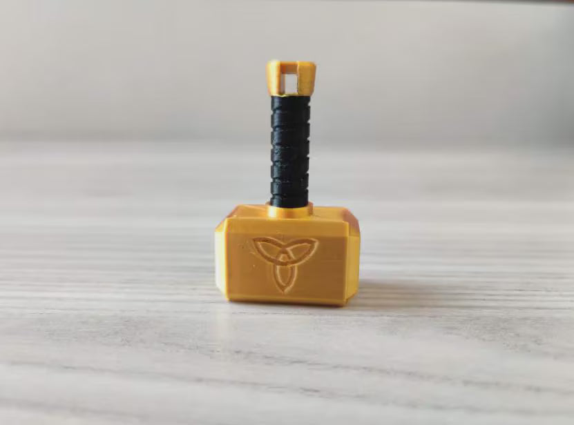 Thor Inspired Hammer Keyring - Mjolnir Keychain | Norse Mythology Gift