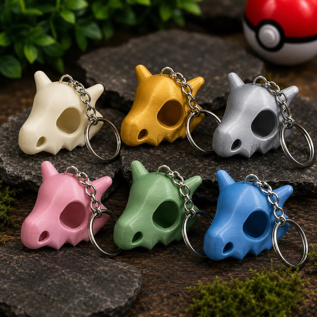Creature Skull Keyring | Fantasy Monster Keychain | 3D Printed Gaming Accessory