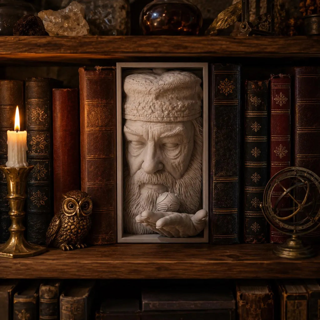 Wizard Professor - Fantasy Book Nook & Wall Display + FREE Bookmark Included