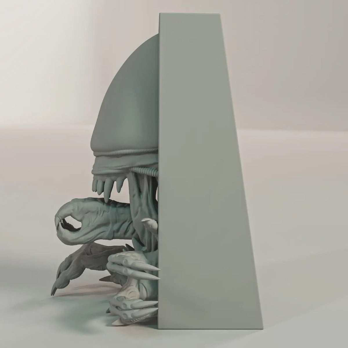 Alien Creature Book Nook - Sci-Fi Horror Bookshelf & Wall Display Insert + FREE Bookmark