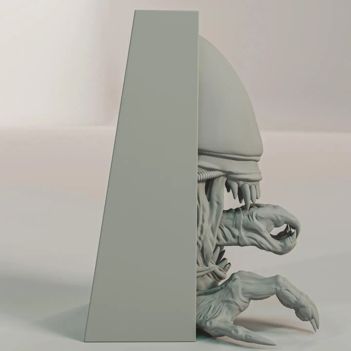 Alien Creature Book Nook - Sci-Fi Horror Bookshelf & Wall Display Insert + FREE Bookmark