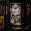 Cursed Slasher Doll Book Nook - Horror Bookshelf Insert & Wall Display + FREE Bookmark