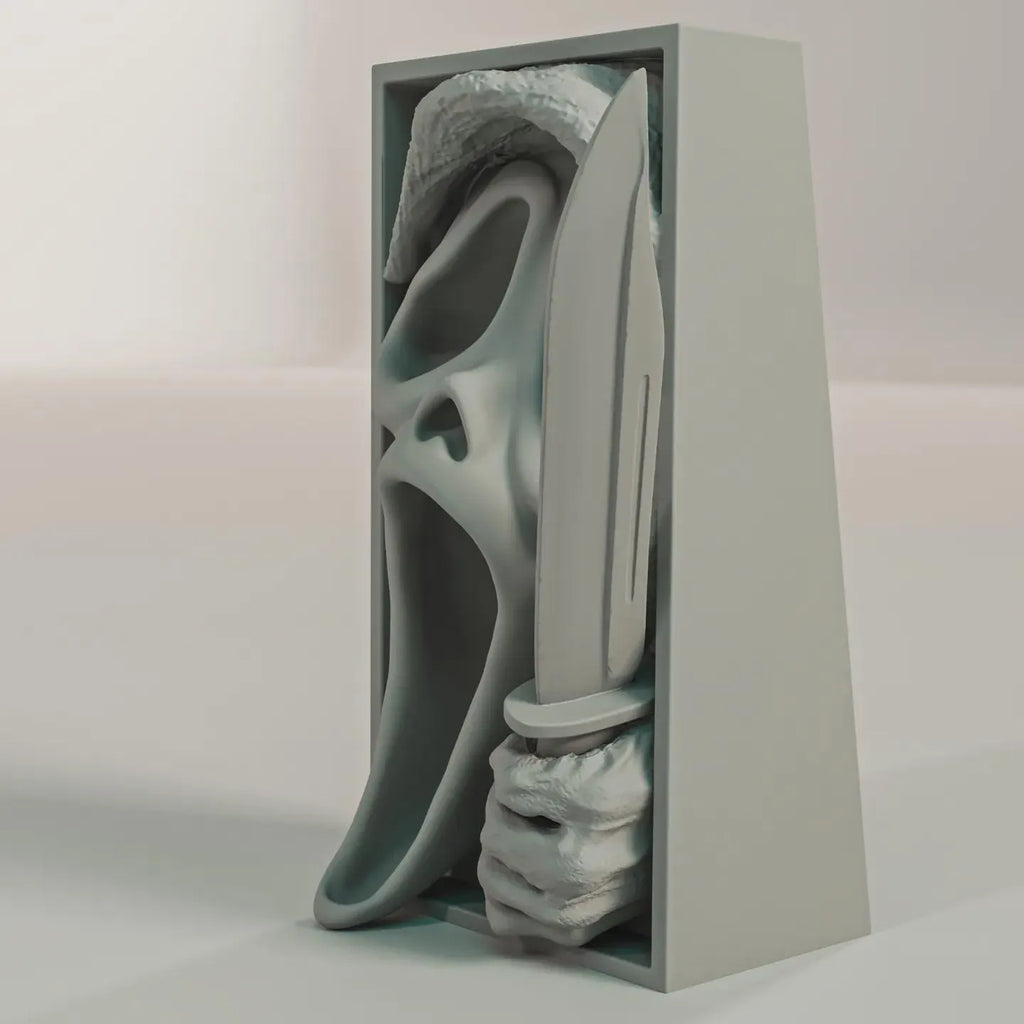 Hooded Stalker Slasher Book Nook - Horror Bookshelf Insert & Wall Display + FREE Bookmark