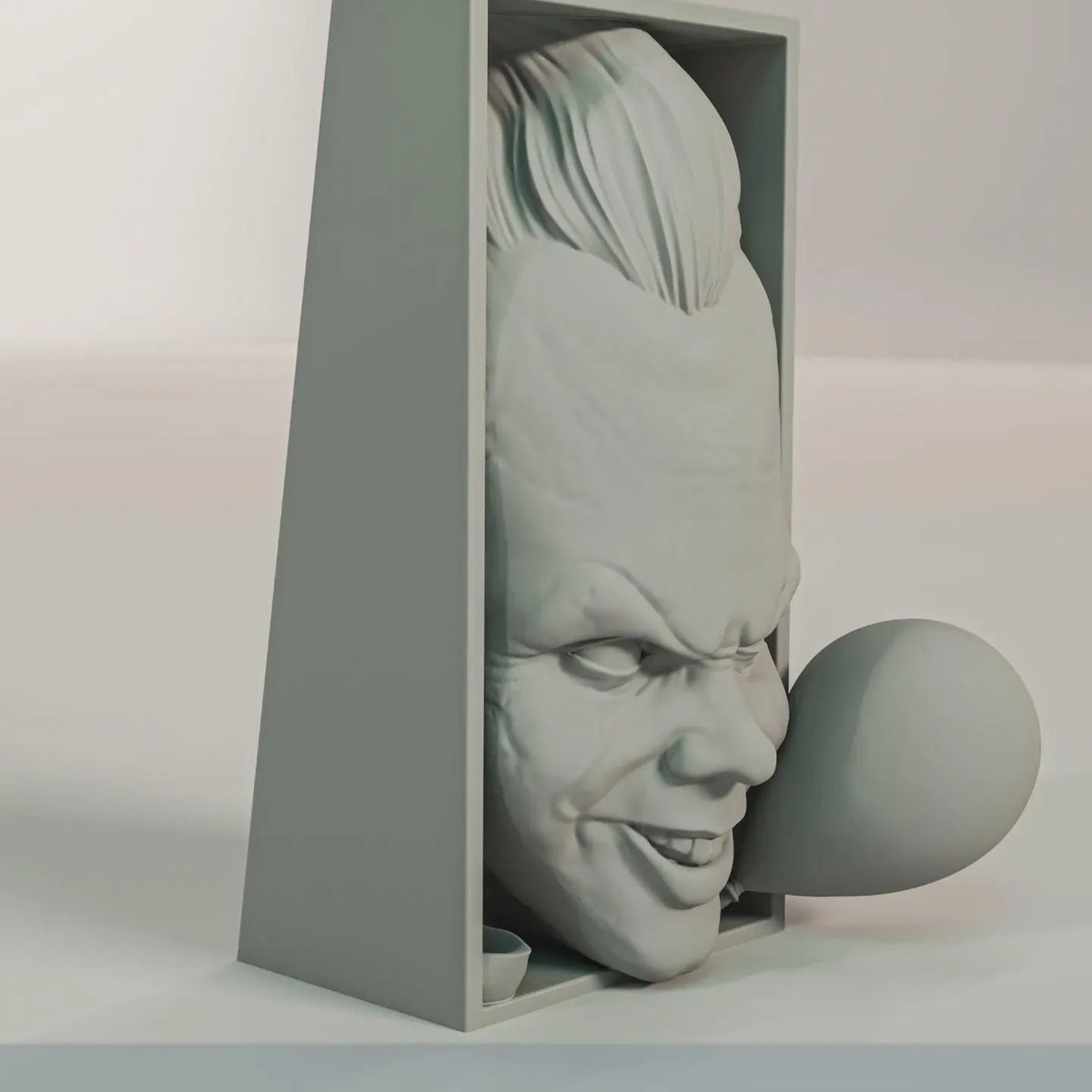Sinister Clown Book Nook - Horror Bookshelf Insert & Wall Display + FREE Bookmark