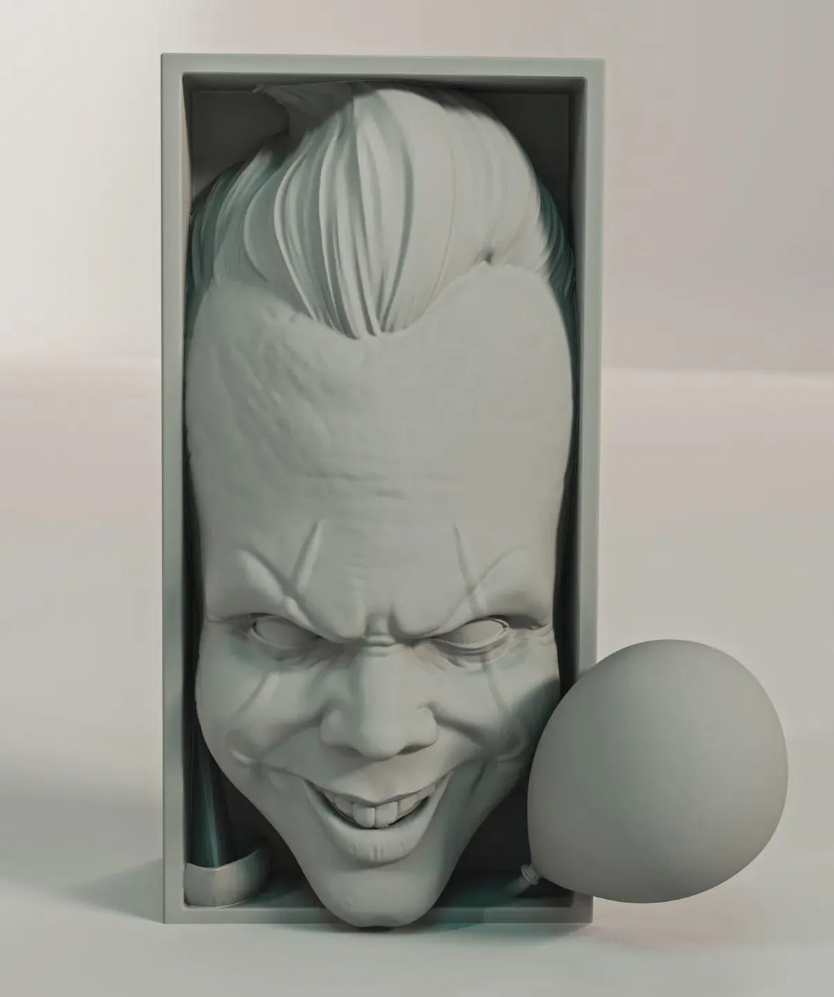 Sinister Clown Book Nook - Horror Bookshelf Insert & Wall Display + FREE Bookmark