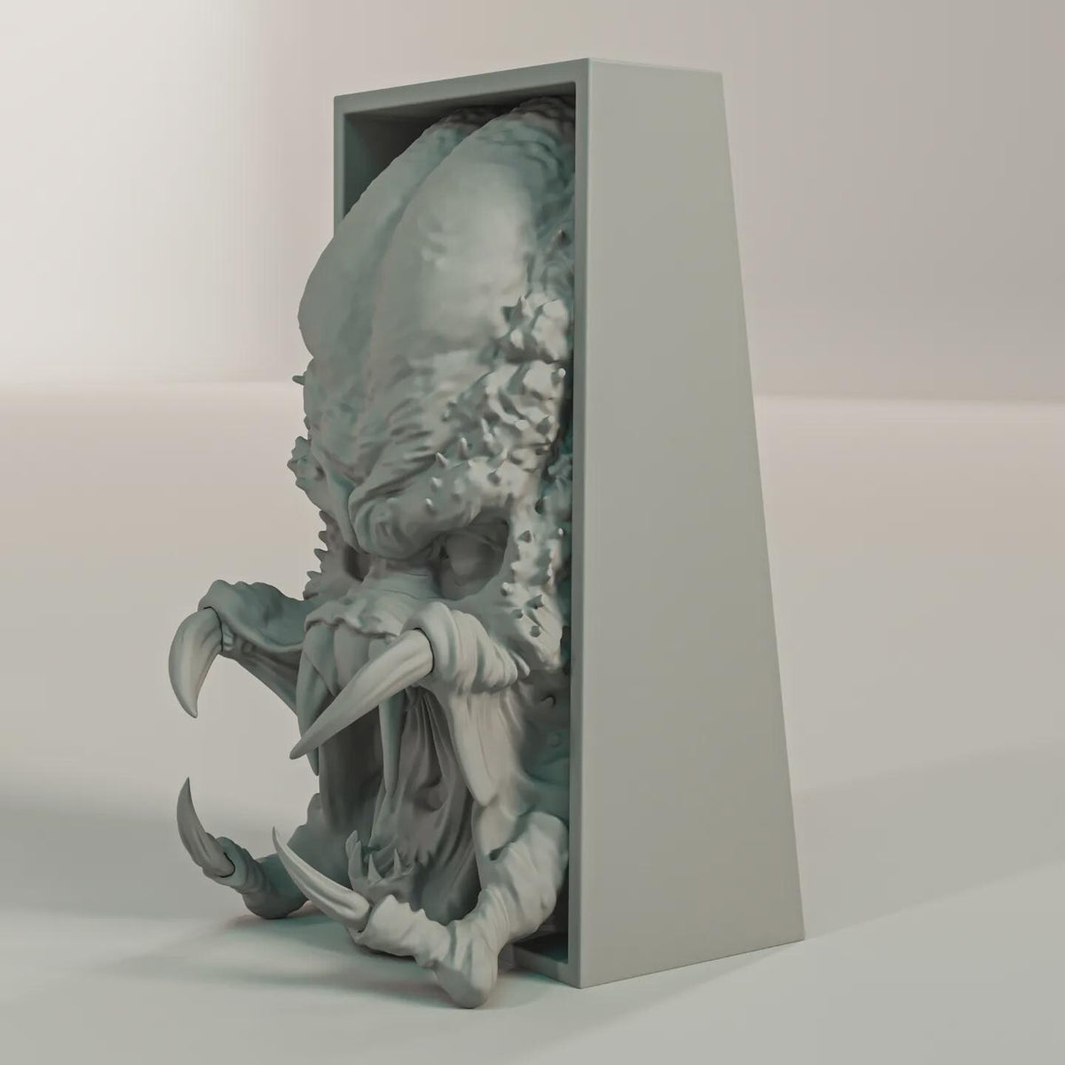 Alien Hunter Book Nook - Sci-Fi Bookshelf Insert & Wall Display + FREE Bookmark