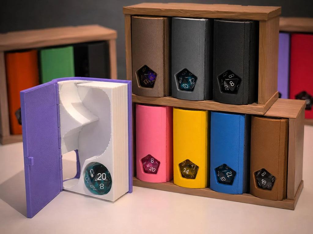Mini Book RPG Dice Tower  - POCKET SIZE | D&D Dice Tower + Storage Case