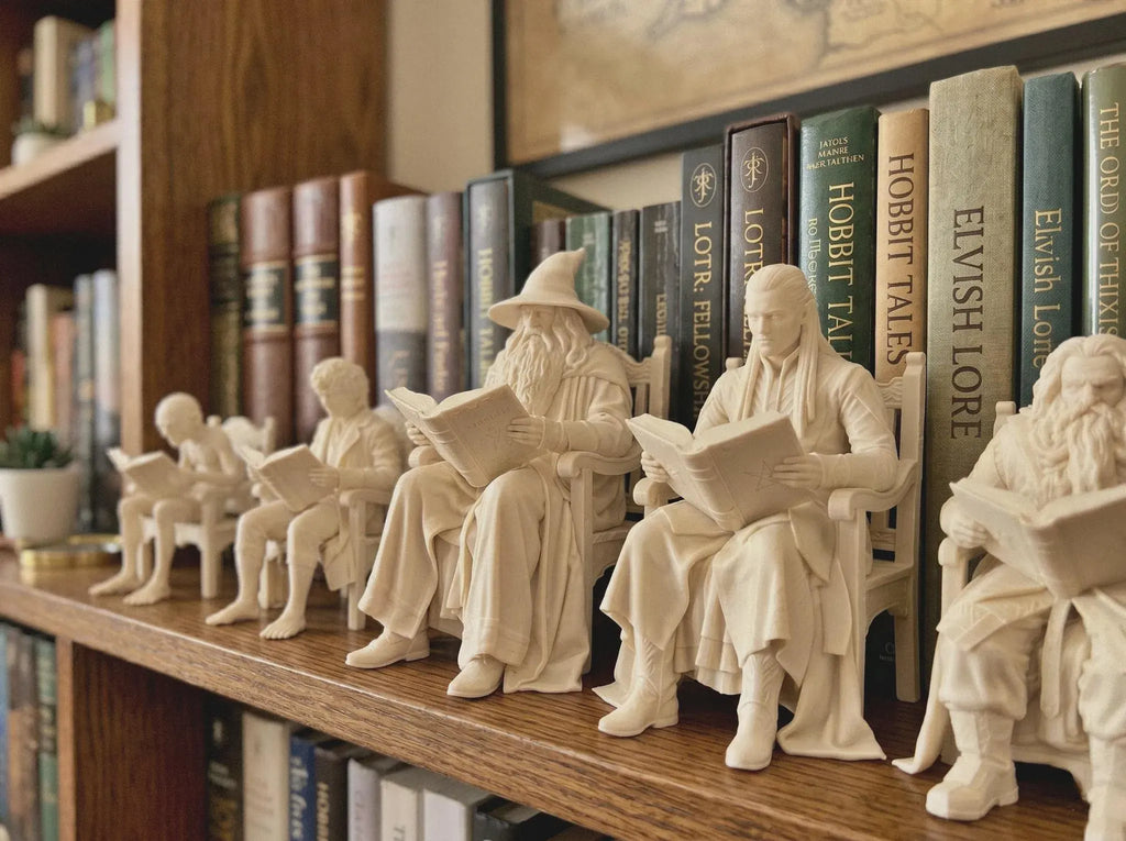 Seated Middle Earth Characters - Bookshelf Decor | Choice of 5 LOTR Inspired Characters