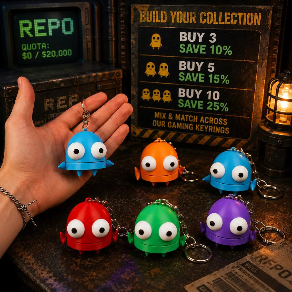 REPO Head Keyring | 3D Printed Game Inspired Keychain | Funny Gamer Gift