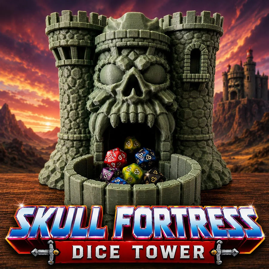 Skull Fortress Dice Tower - DnD Tabletop RPG Dice Roller