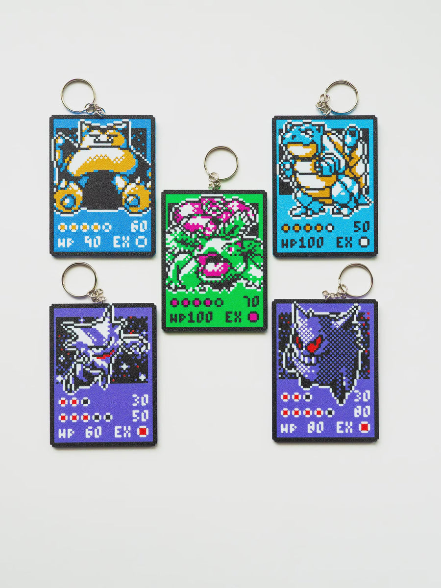 Pixel Monster Sprites Keyrings - Retro Creature TCG Keychain | Collectible Gamer Gift & Stocking Filler