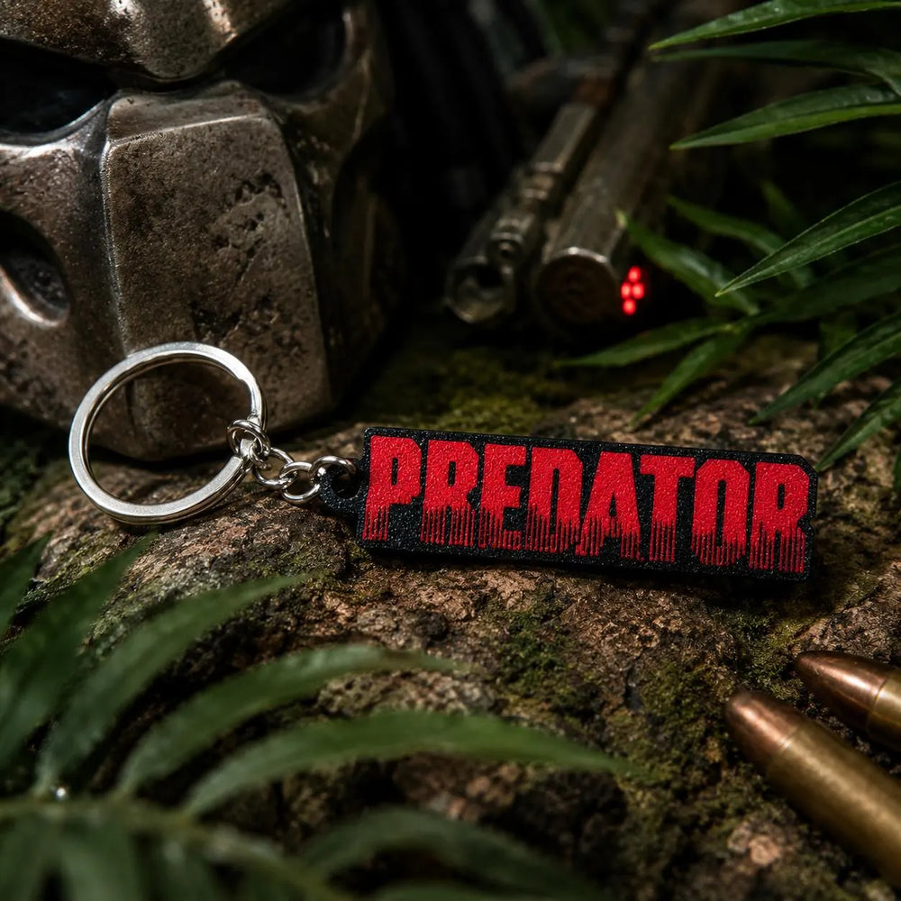PREDATOR - 80s Film Inspired Alien Keyring | 80's Sci-fi Movie Keychain Gift & Stocking Filler
