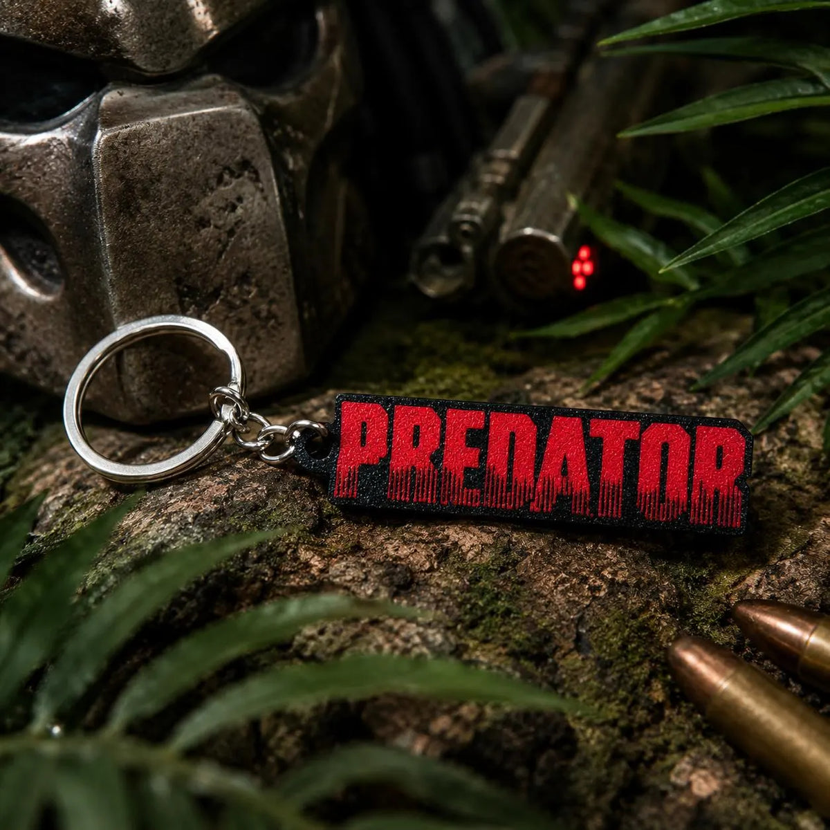 PREDATOR - 80s Film Inspired Alien Keyring | 80's Sci-fi Movie Keychain Gift & Stocking Filler
