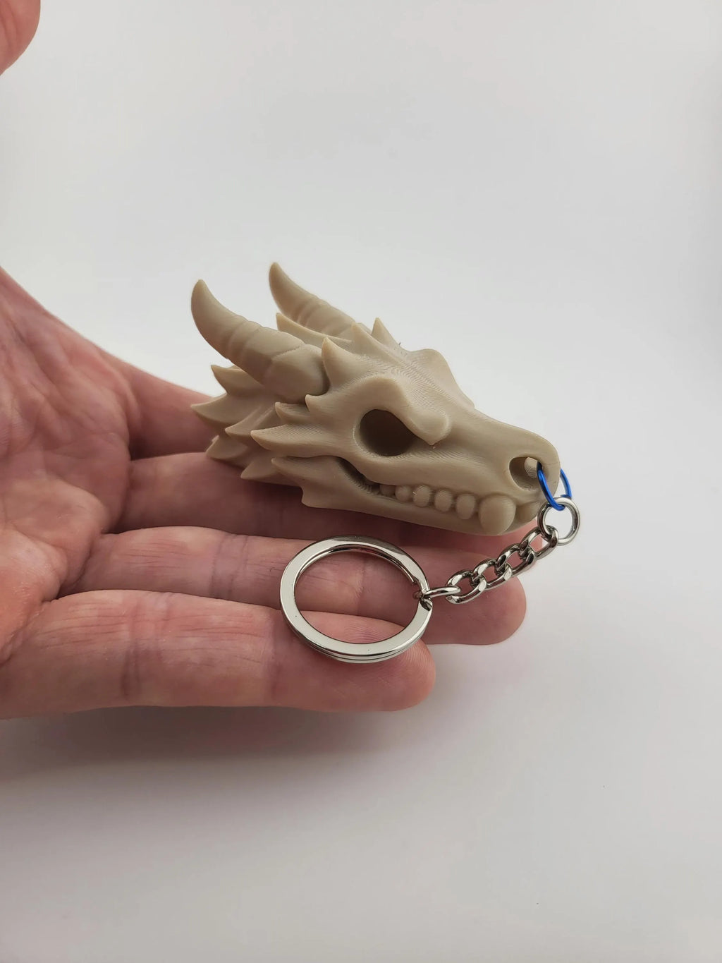Dragon Skull Keyring - Dungeons & Dragons Style Accessory | Fantasy Keychain Gift
