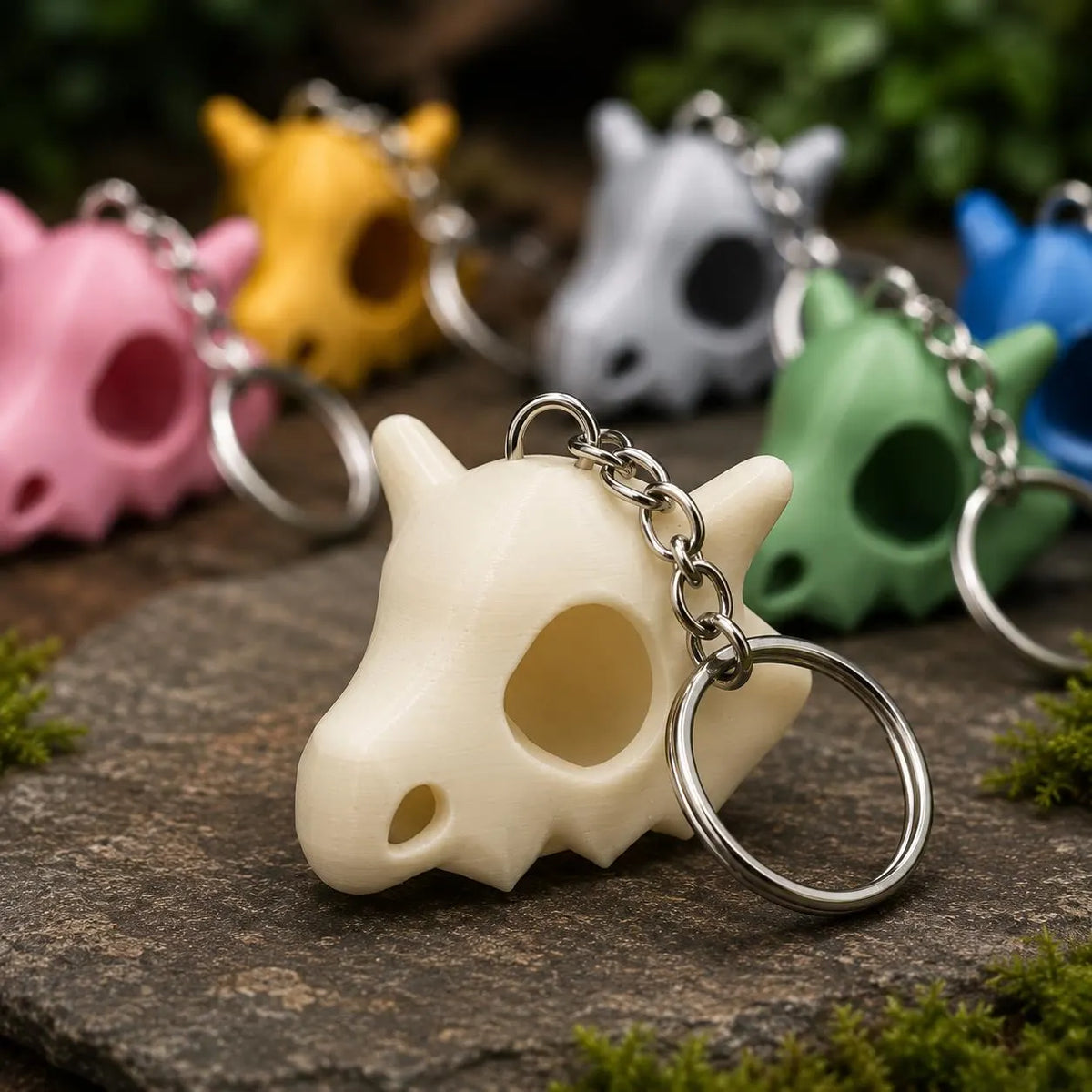 Creature Skull Keyring | Fantasy Monster Keychain | 3D Printed Gaming Accessory